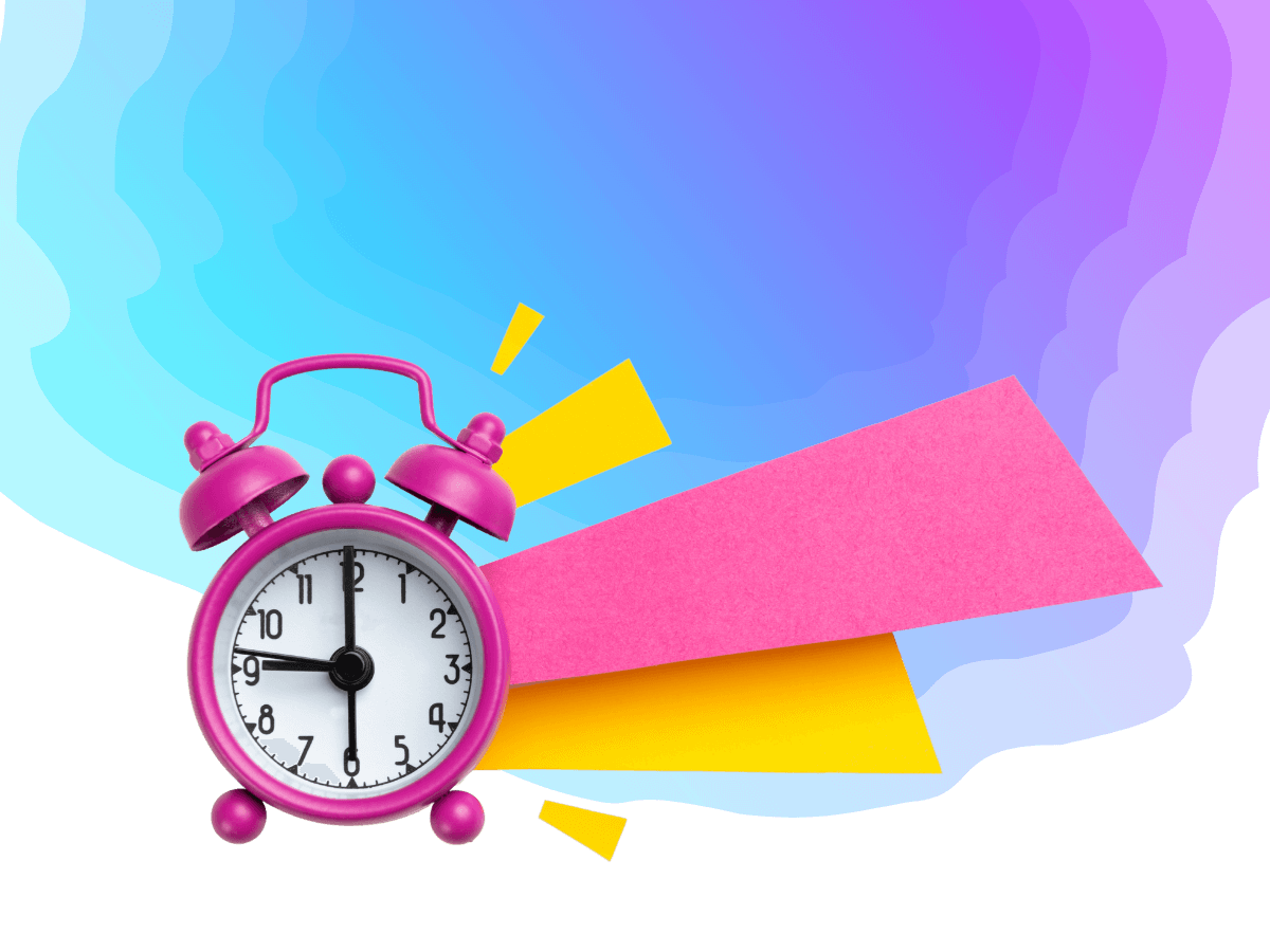 A pink alarm clock on a sky blue background which is rining - Bee Digital Marketing talk about brands that got it right during the covid pandemic