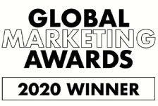 A graphic which shows that Bee Digital Marketing was a winner in the 2020 Global Marketing Awards