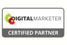 A graphic which shows that Bee Digital Marketing are a certified partner of Digital Marketer Labs LLC