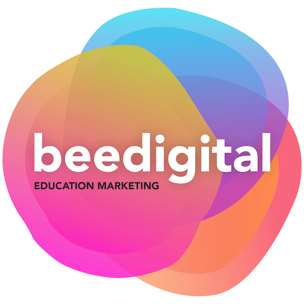 A square version of the Bee Digital Marketing logo. Text: Bee Digital Education Marketing