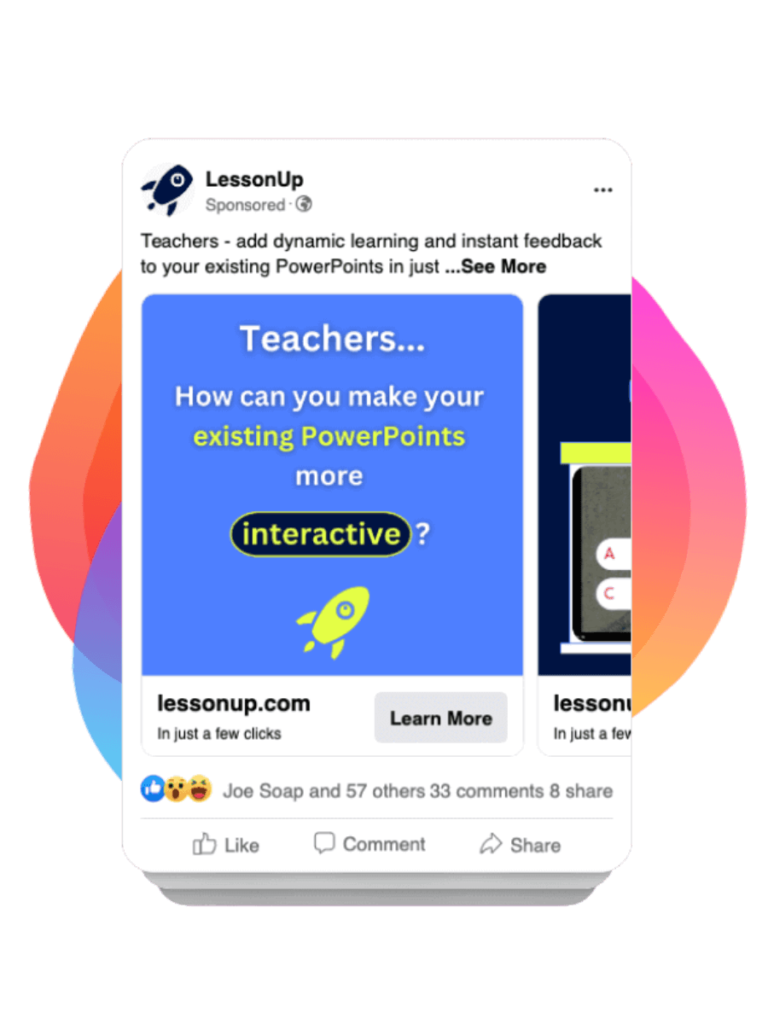 LessonUp case study by Bee Digital marketing agency to schools