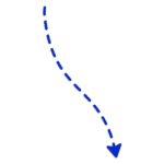 Curve Arrow down right