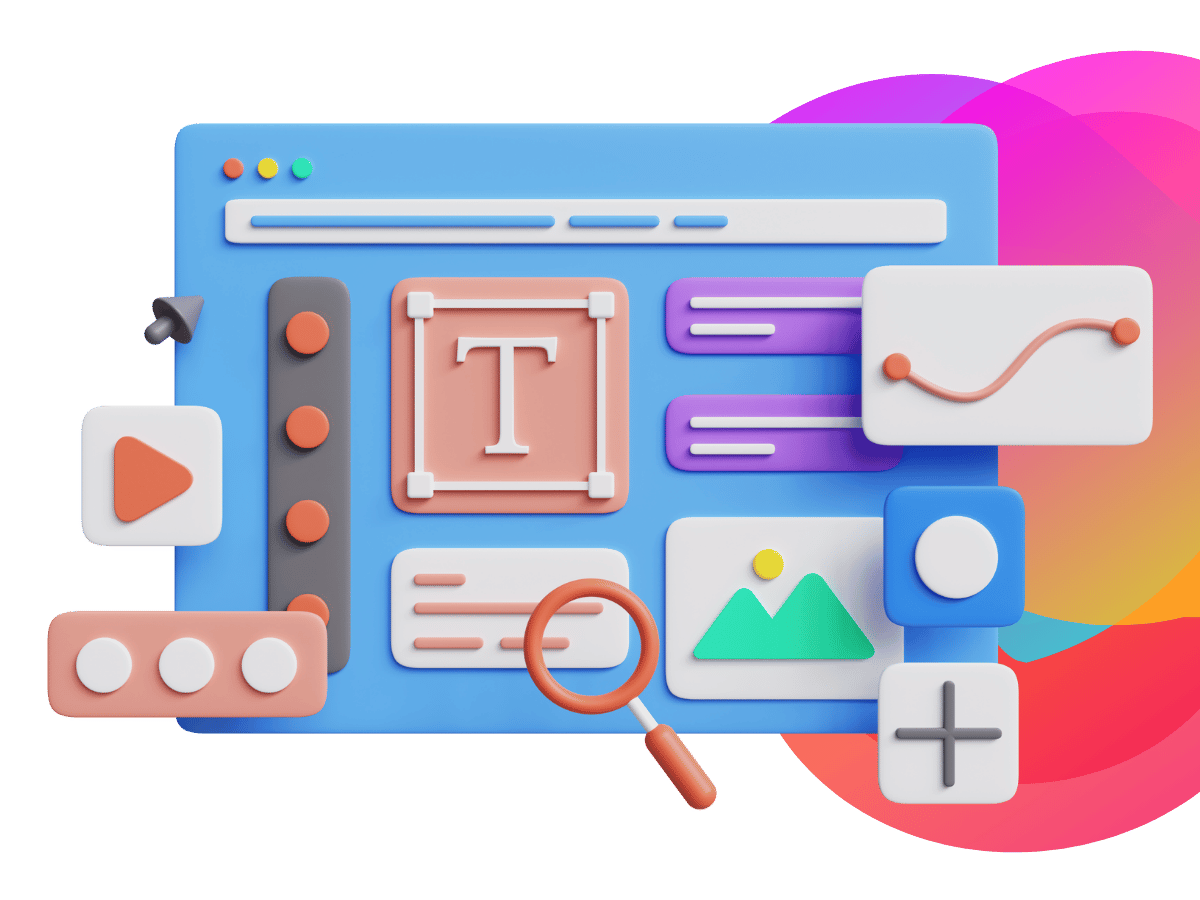 Bee Digital - marketing to schools - website design 3D illustration