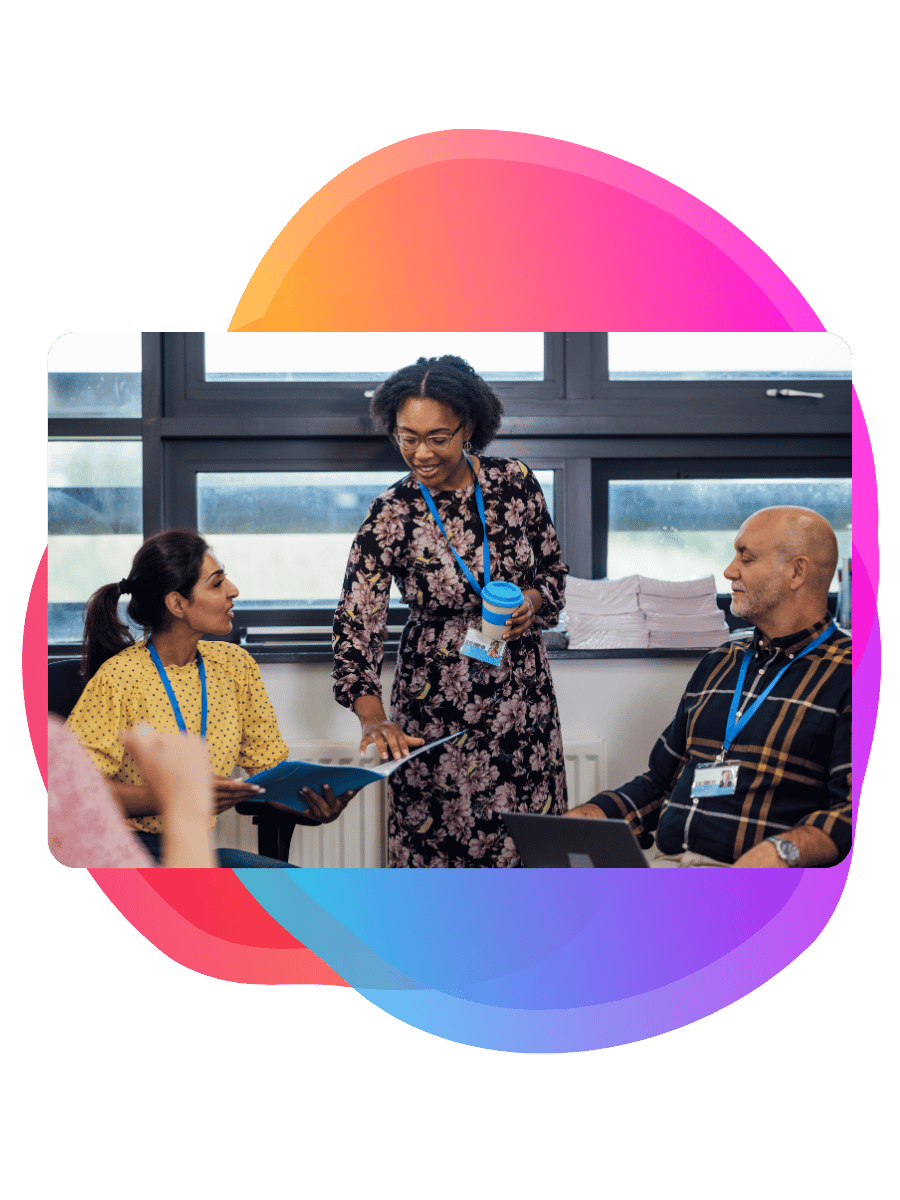 Photo of teacher CPD session in a school - Bee Digital marketing agency