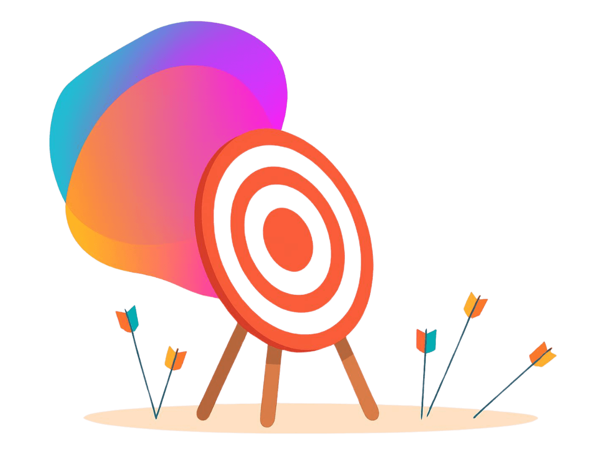Illustration of a target being missed by arrows - Bee Digital
